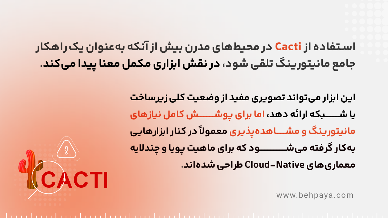 استفاده مکمل از cacti در محیط های مدرن