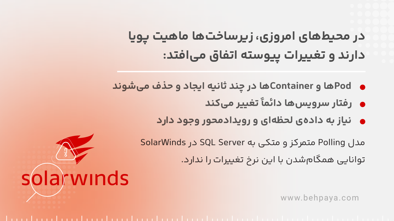 solar winds متکی به sql server