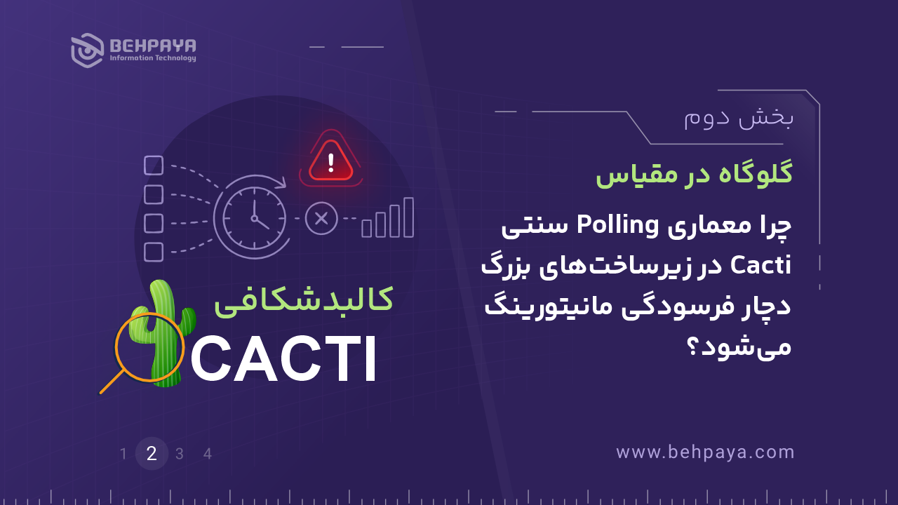 کالبد شکافی Cacti (بخش دوم): گلوگاه در مقیاس؛ چرا معماری Polling سنتی Cacti در زیرساخت‌های بزرگ دچار فرسودگی مانیتورینگ می‌شود؟