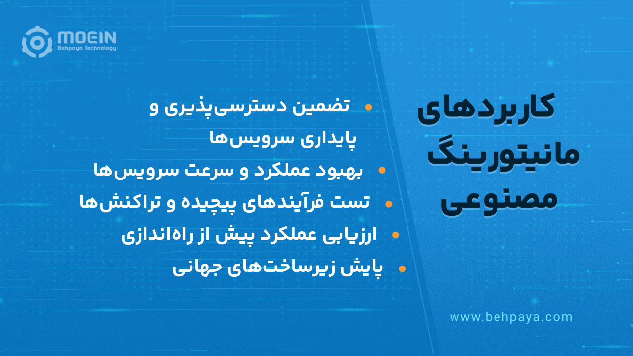 کاربردهای مانیتورینگ مصنوعی